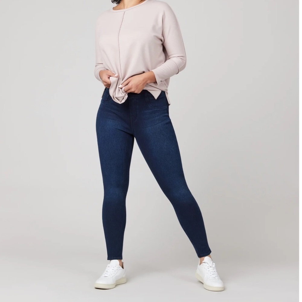 Spanx Jean-ish Ankle Leggings in Twilight Rinse